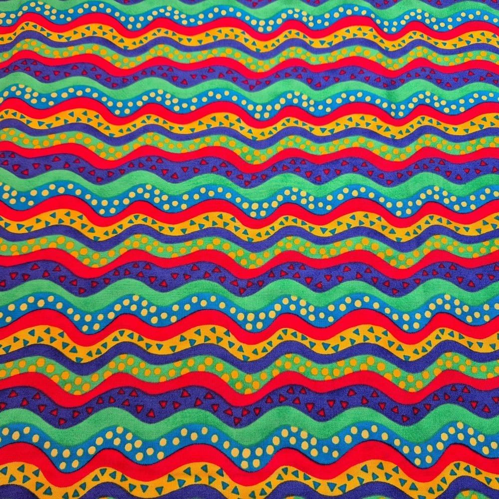 In Flight by Moda Primary Colors and Shapes Waves Colorful Fabric 1 Yard